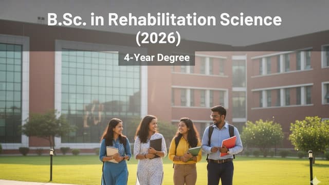 B.Sc. in Rehabilitation Science (2026) | 4-Year Degree