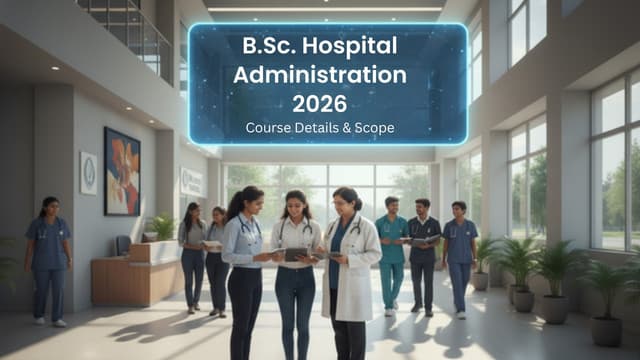 B.Sc. Hospital Administration 2026 | Course Details & Scope