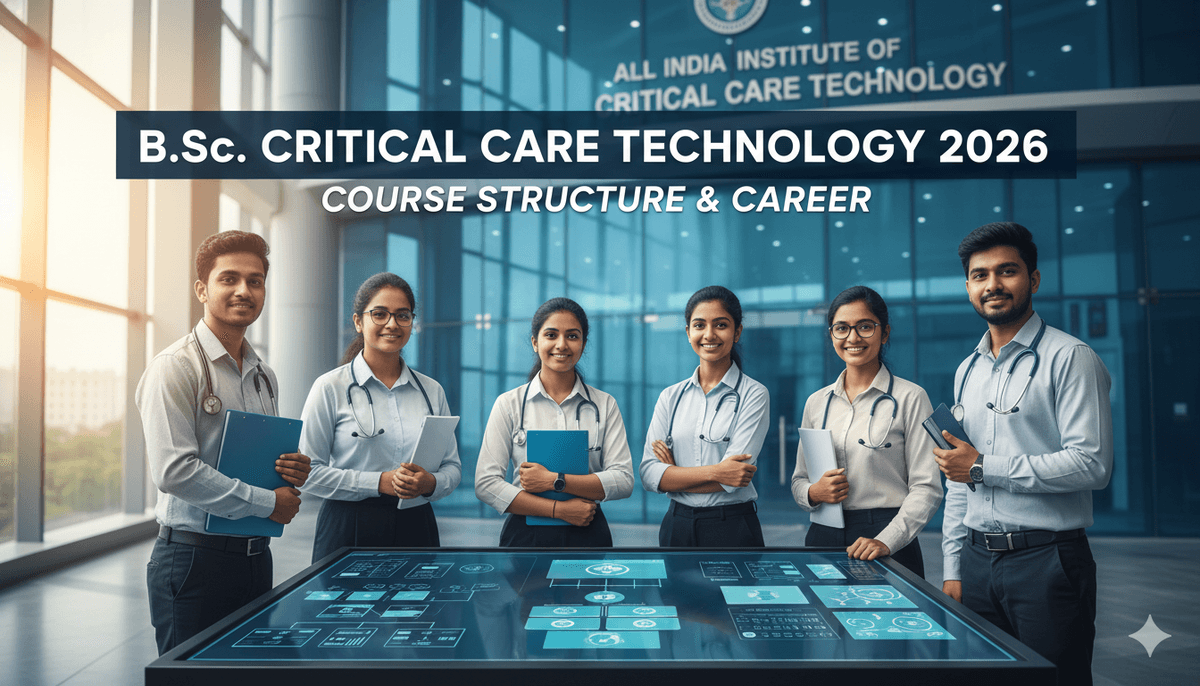 B.Sc. Critical Care Technology 2026 | Course Structure & Career