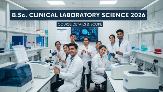 B.Sc. Clinical Laboratory Science 2026: Course Details & Scope