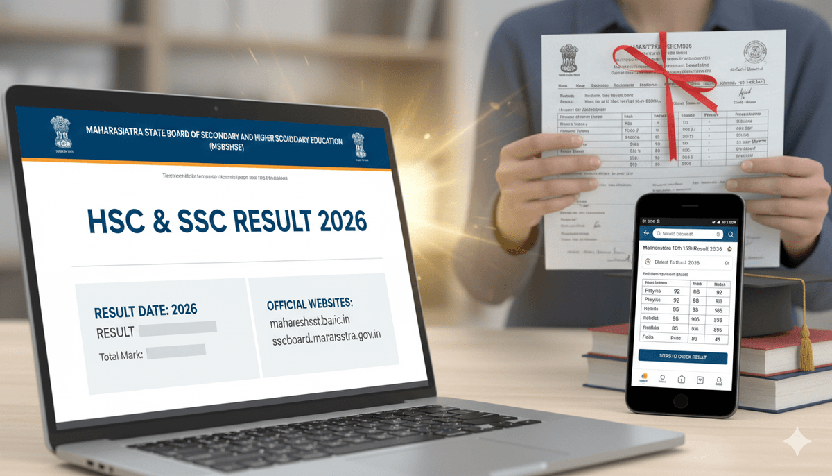 Maharashtra HSC, SSC Result 2026 Date: Official Websites, Marksheet & Steps to Check