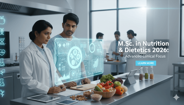 M.Sc. in Nutrition & Dietetics 2026: Advanced Clinical Focus