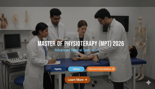 Master of Physiotherapy (MPT) 2026 | Advanced Clinical Specialist