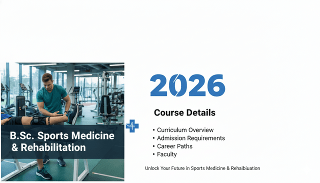 B.Sc. Sports Medicine & Rehabilitation 2026 | Course Details