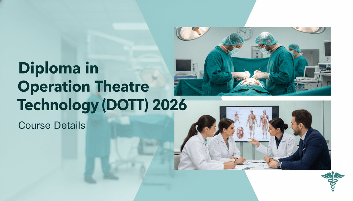 Diploma in Operation Theatre Technology (DOTT) 2026 Course Details